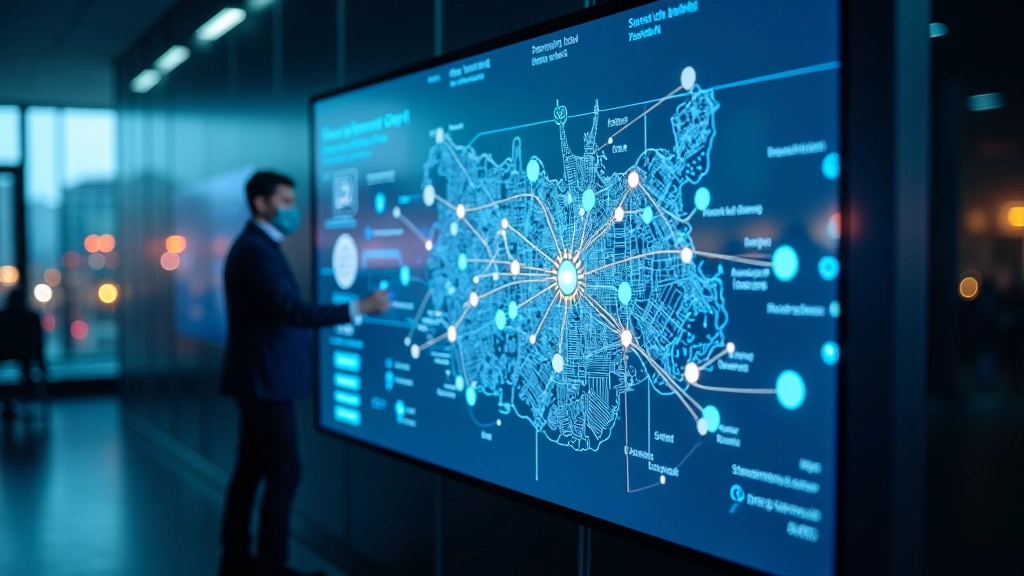Rīgas pilsētas vieda infrastruktūra ar moderniem sensoriem, savienojuma tornīm un intelektuāliem gaismas objektiem ielas vidū